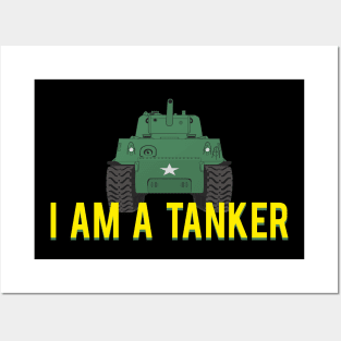 I am a tanker M4 Sherman Posters and Art